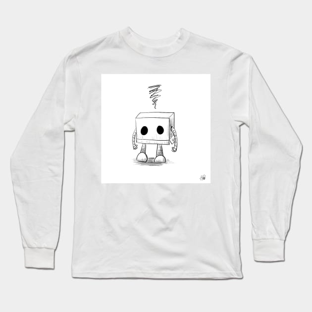 March of Robots: Day 4 Long Sleeve T-Shirt by hollydoesart